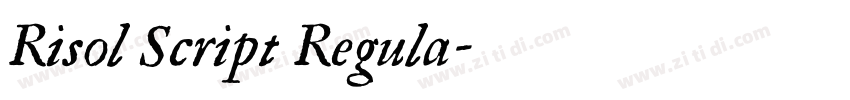 Risol Script Regula字体转换